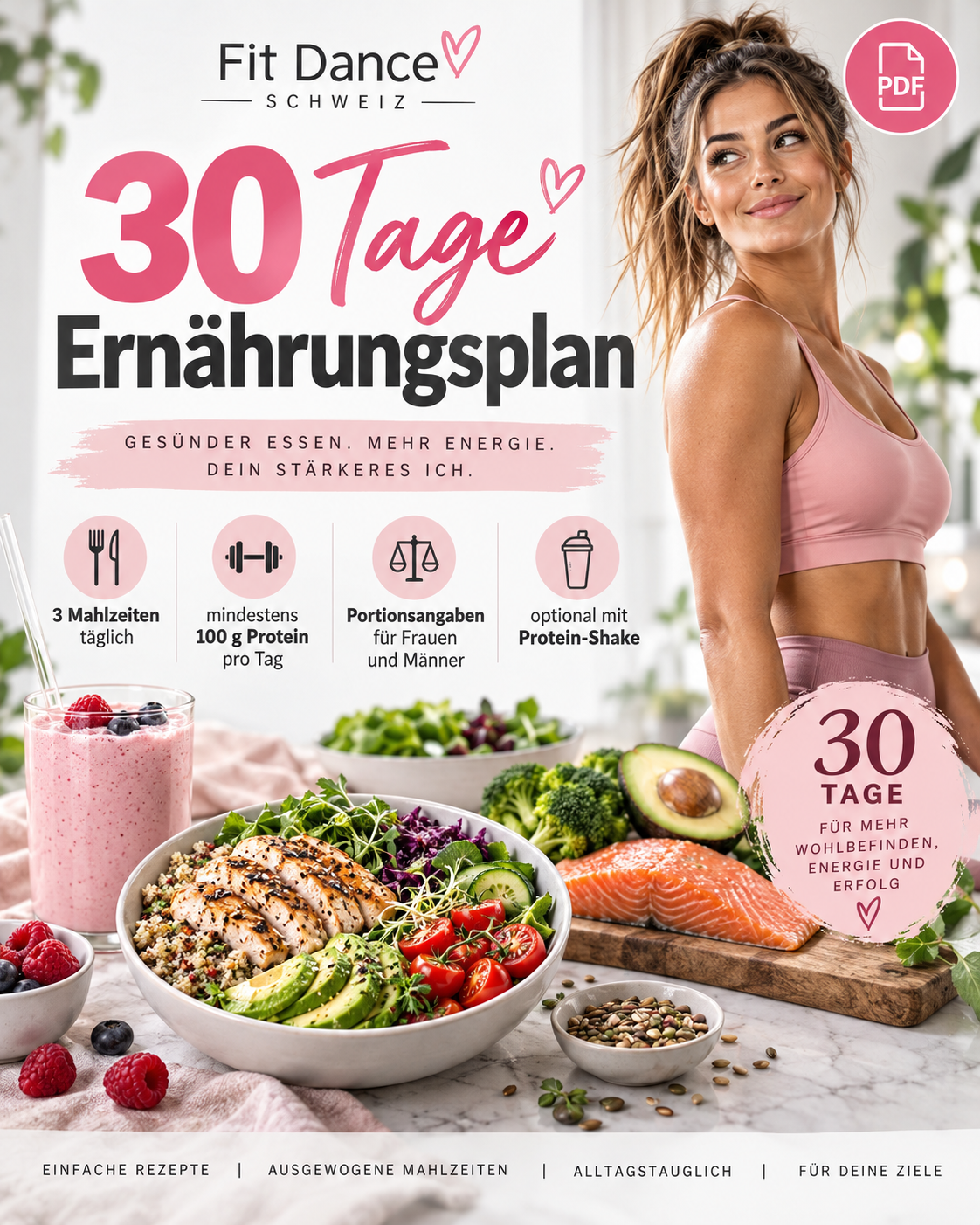 30-Tage-Ernährungsplan Fit Dance Schweiz Veronika Kocian
