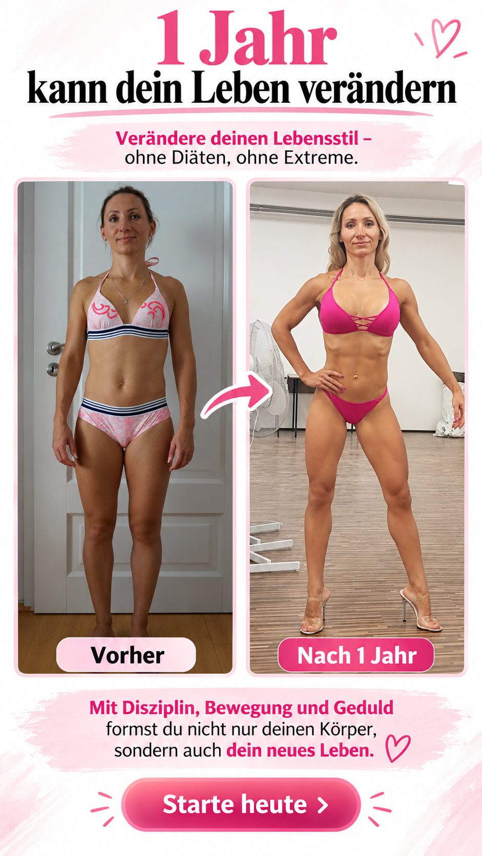 Veronikas persönliche Veränderung in einem Jahr